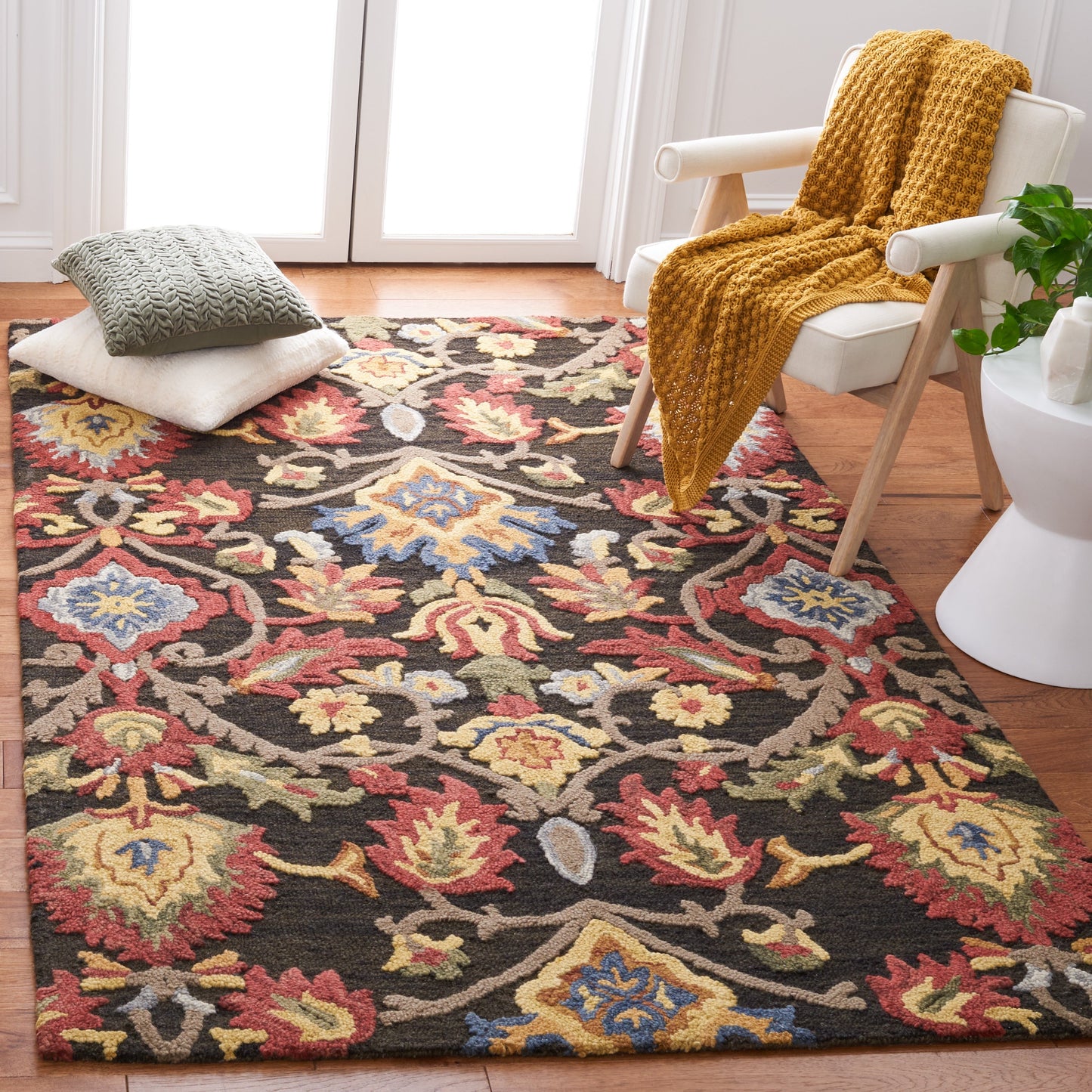 SAFAVIEH, tapis en laine fait main Marietje Blossom French Country
