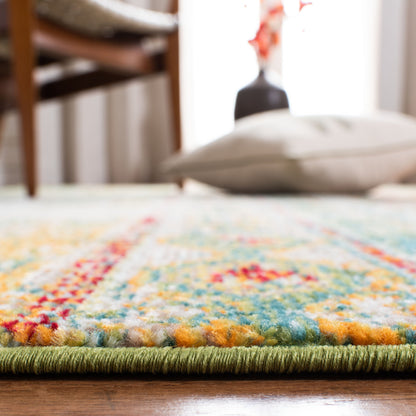 SAFAVIEH, Madison Sonya Tapis bohème abstrait vieilli