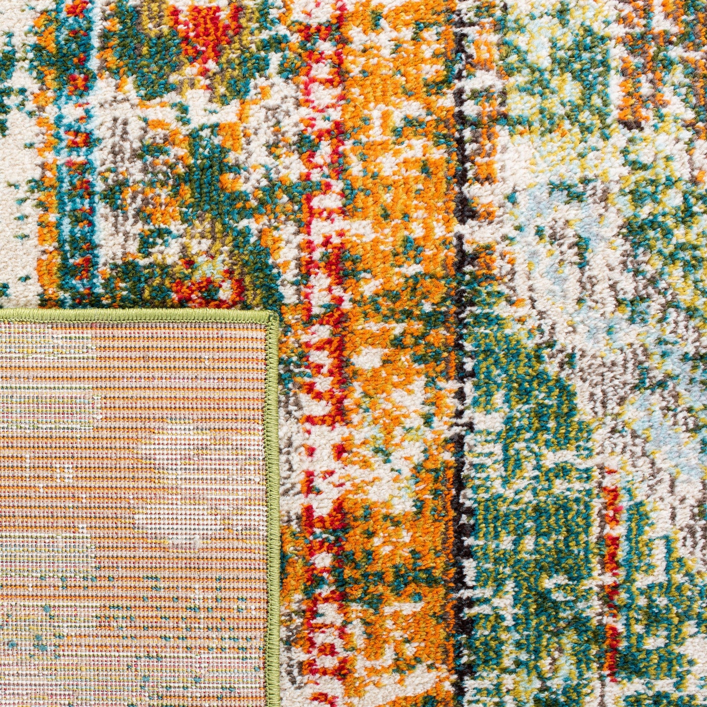 SAFAVIEH, Madison Sonya Tapis bohème abstrait vieilli