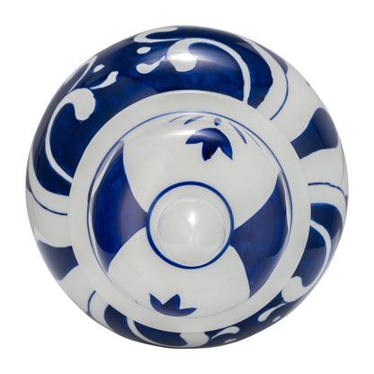 Pot Temple éclectique à motifs Sagebrook Home avec couvercle