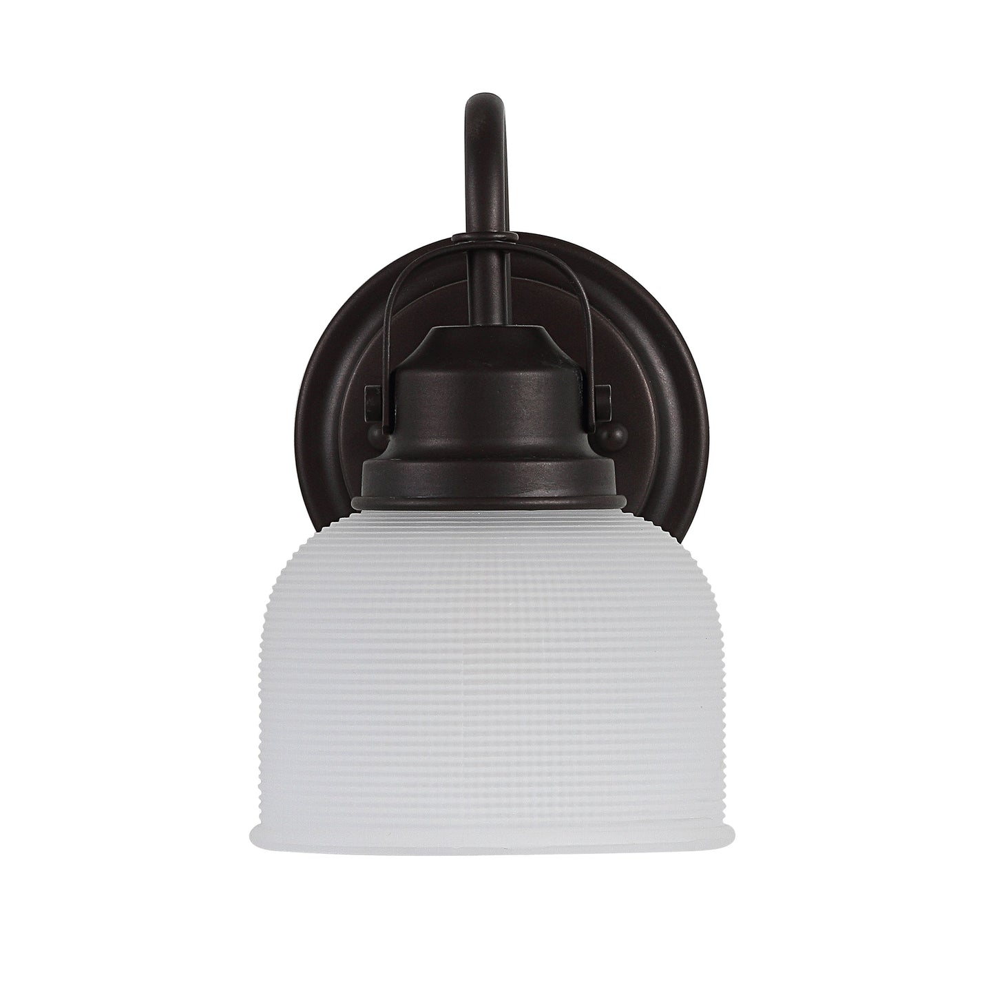 Applique de vanité à LED Shirley en métal/verre, par JONATHAN Y