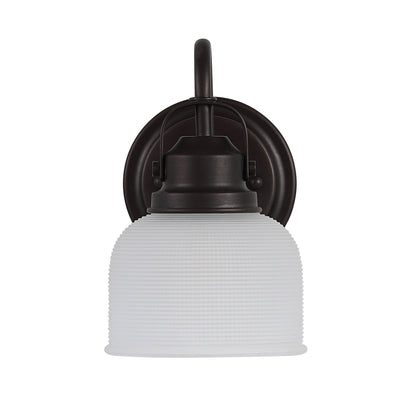 Applique de vanité à LED Shirley en métal/verre, par JONATHAN Y