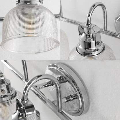 Applique de vanité à LED Shirley en métal/verre, par JONATHAN Y