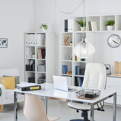 Pendentif en verre de Wallock et bijoux en cristal à facettes en verre Orchidée argentée, à brancher et à accrocher