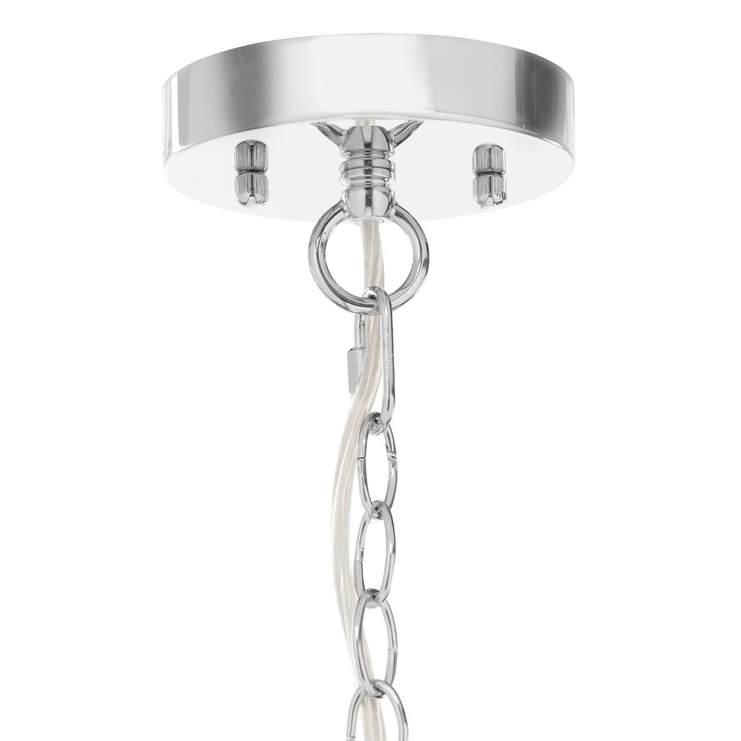 Pendentif en verre de Wallock et bijoux en cristal à facettes en verre Orchidée argentée, à brancher et à accrocher