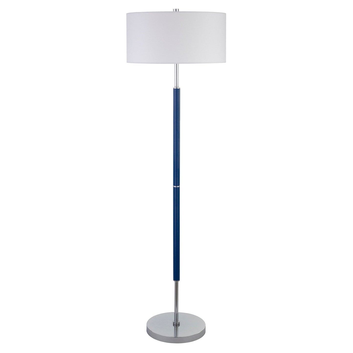 Lampadaire Simone à 2 lumières avec abat-jour en tissu