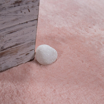 Tapis doux et lavable avec envers antidérapant, couleurs unies