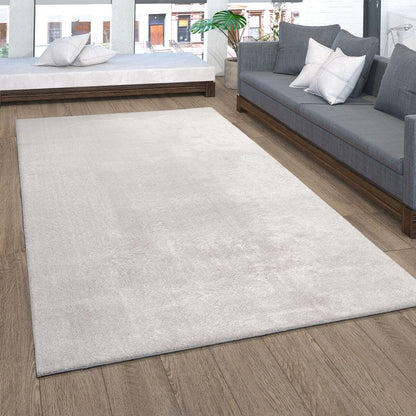 Tapis doux et lavable avec envers antidérapant, couleurs unies