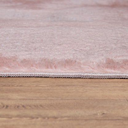 Tapis doux et lavable avec envers antidérapant, couleurs unies