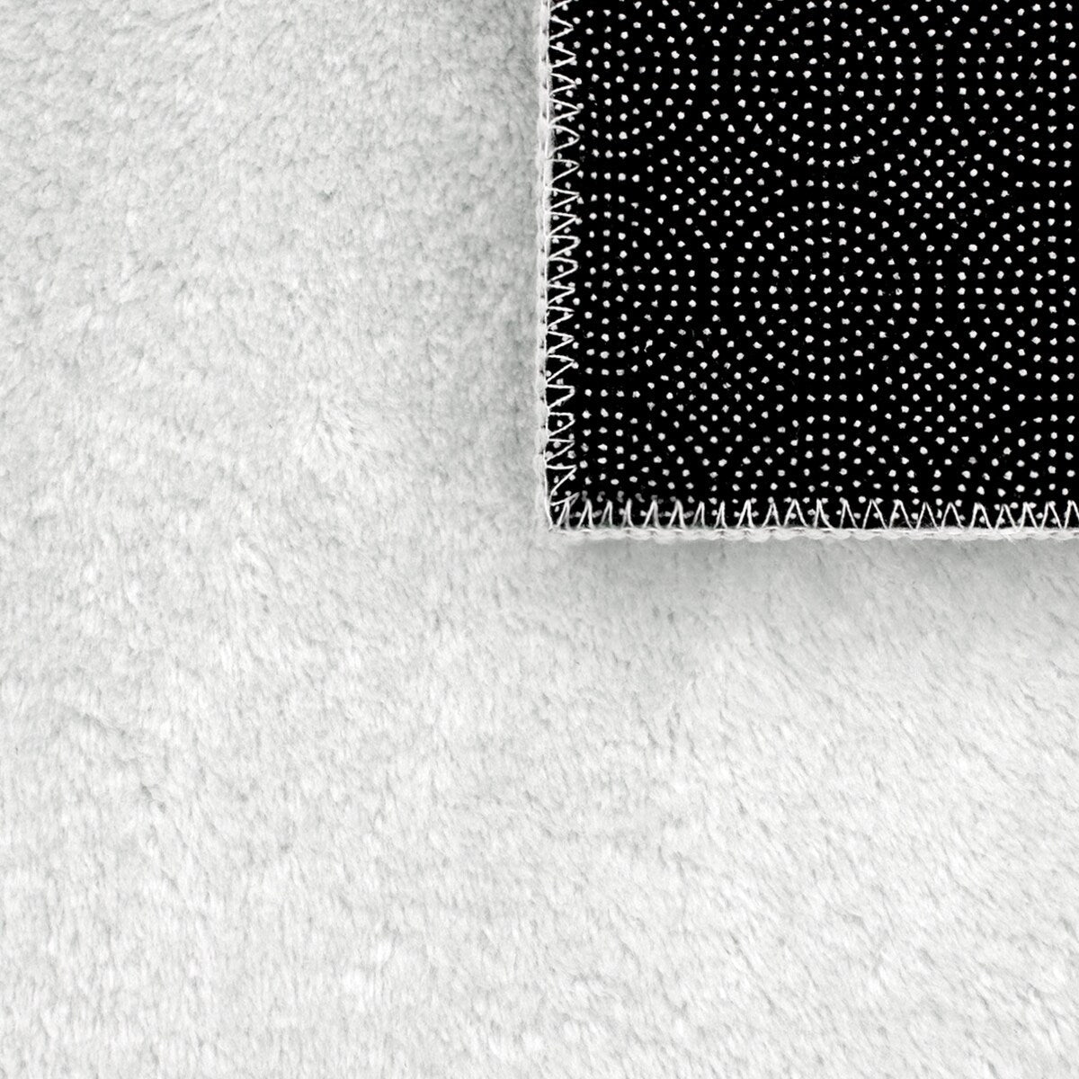 Tapis doux et lavable avec envers antidérapant, couleurs unies