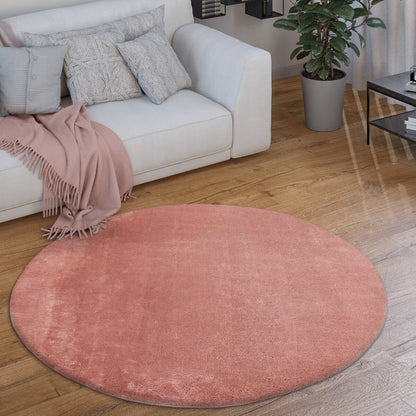 Tapis doux et lavable avec envers antidérapant, couleurs unies