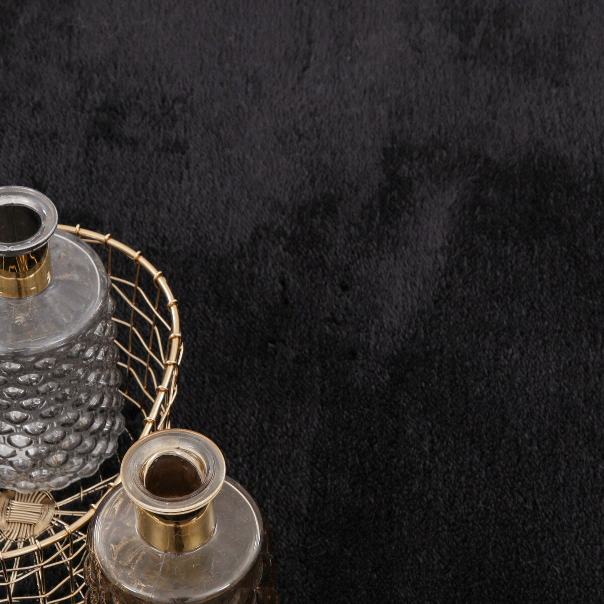 Tapis doux et lavable avec envers antidérapant, couleurs unies