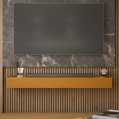 Étagère flottante murale pour manteau de cheminée en pin massif