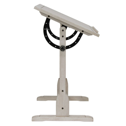 Table à dessin vintage en bois de 36 pouces avec plateau réglable en angle pour le dessin