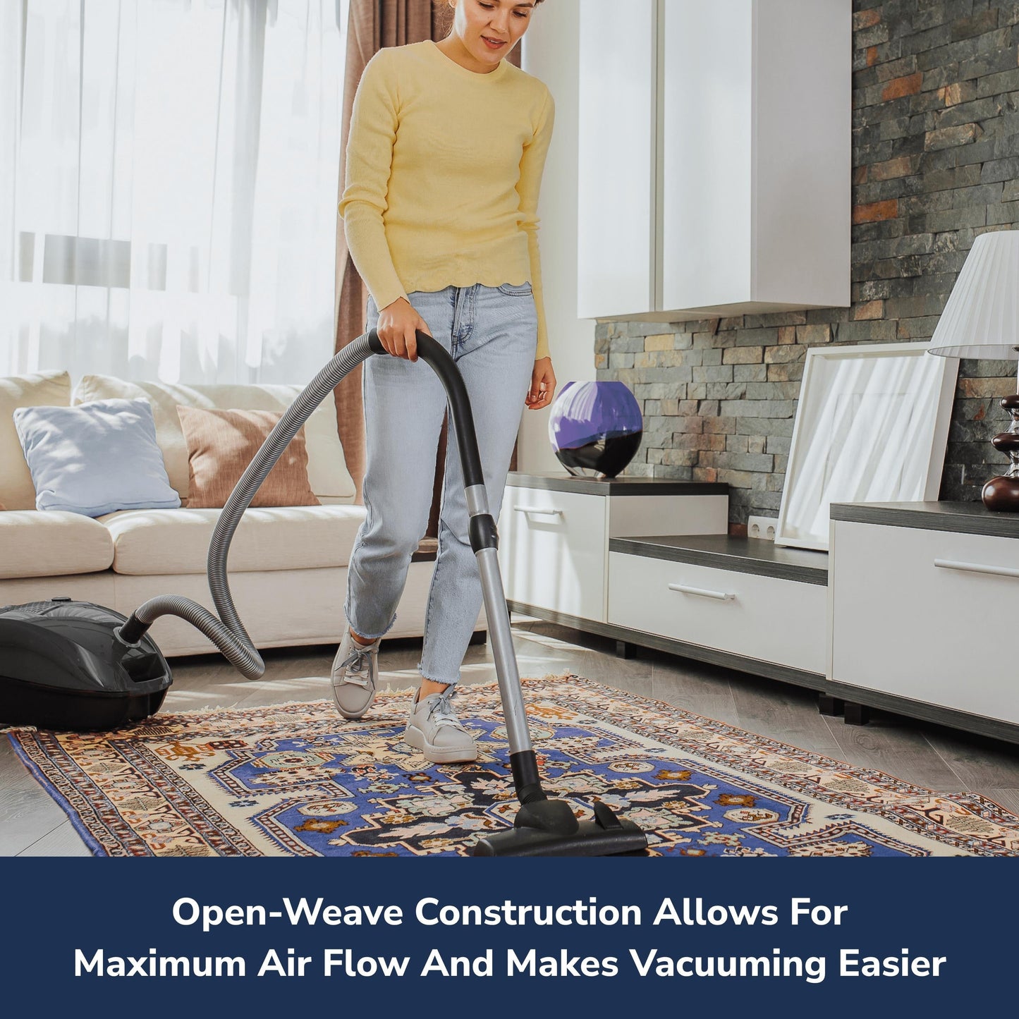 Sous-tapis antidérapant Super Grip de Slip-Stop - Ivoire