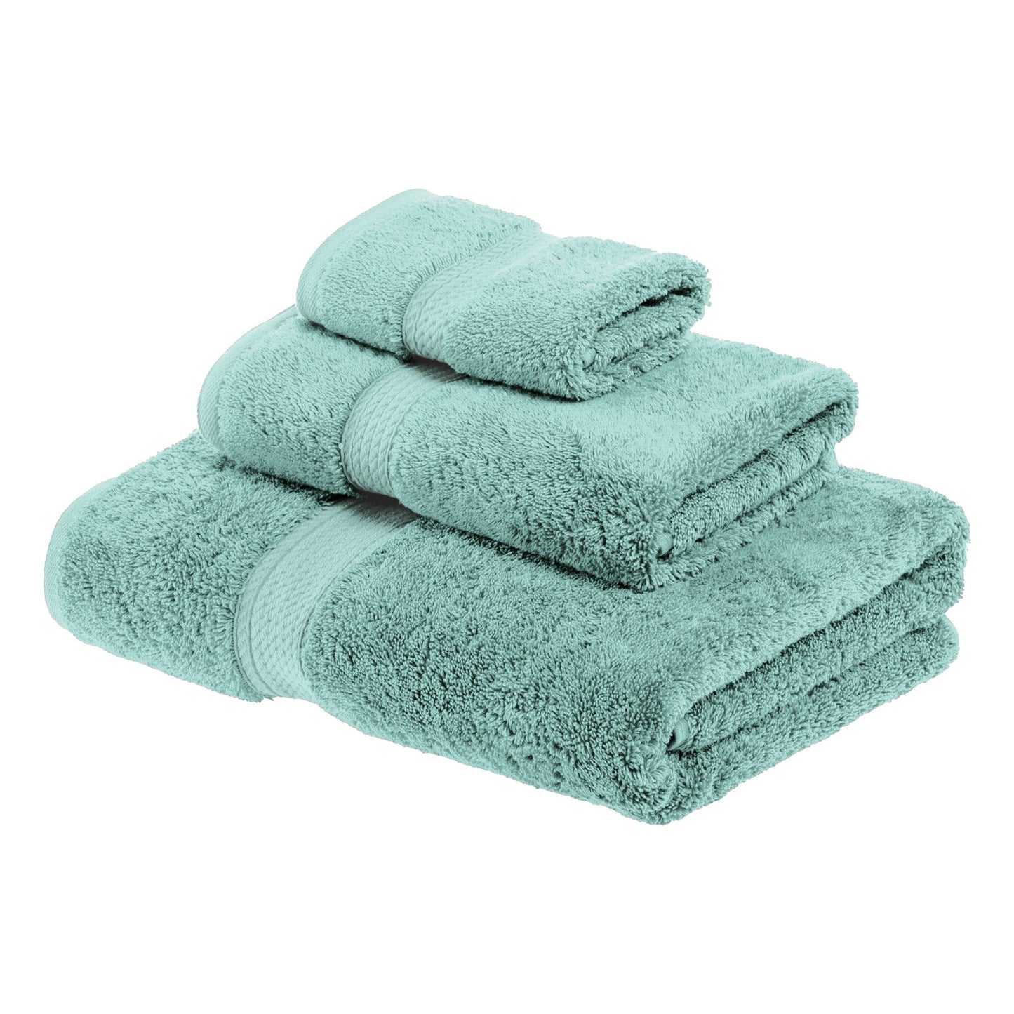 Ensemble de serviettes 3 pièces en coton égyptien épais de qualité supérieure
