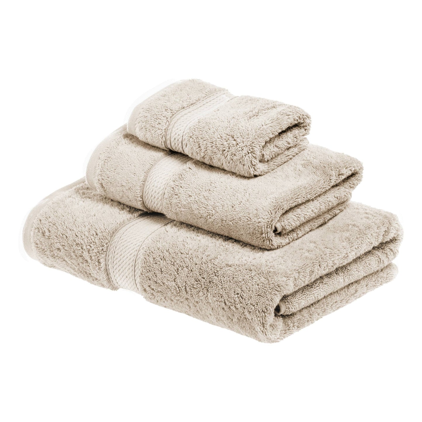 Ensemble de serviettes 3 pièces en coton égyptien épais de qualité supérieure