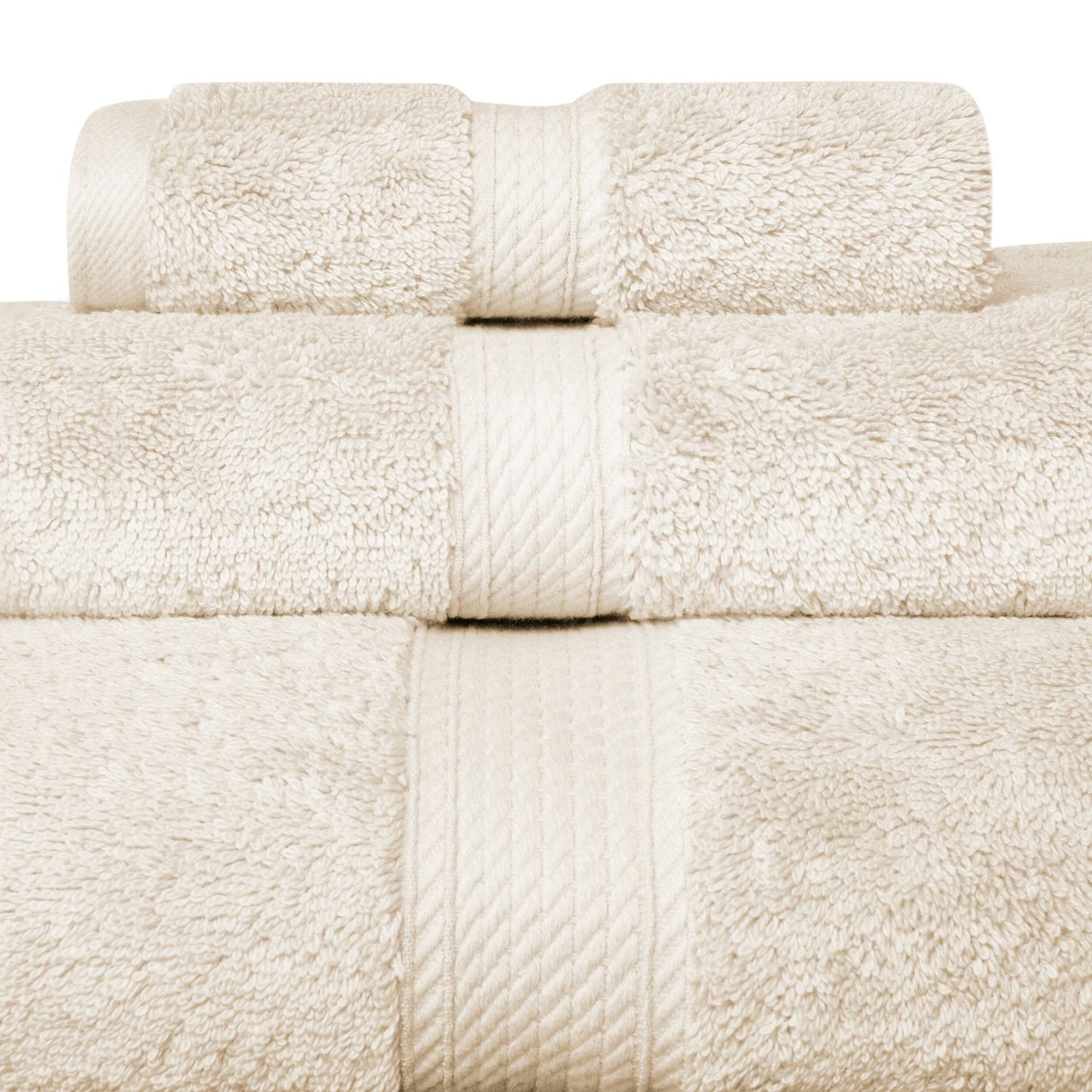 Ensemble de serviettes 3 pièces en coton égyptien épais de qualité supérieure