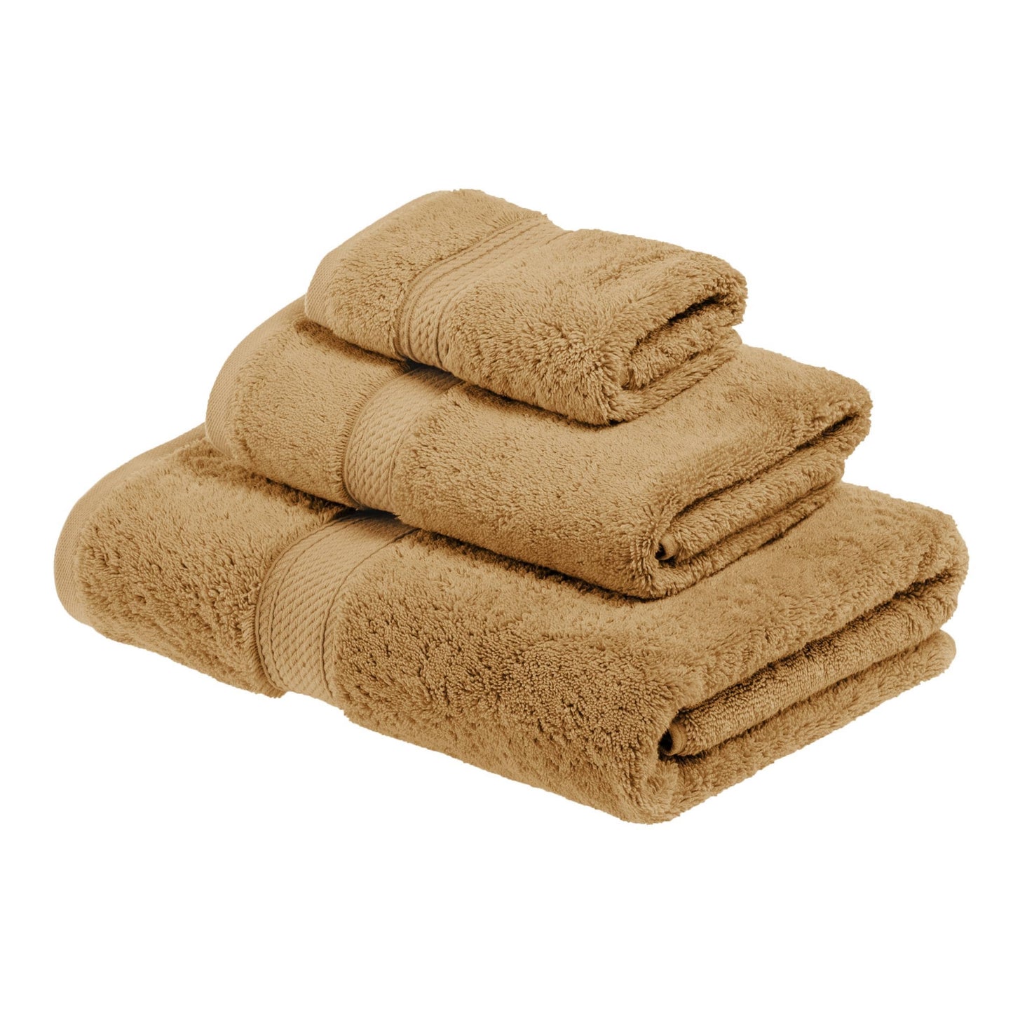 Ensemble de serviettes 3 pièces en coton égyptien épais de qualité supérieure