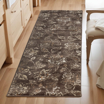 Tapis d'intérieur floral de style ferme jacobéen de qualité supérieure