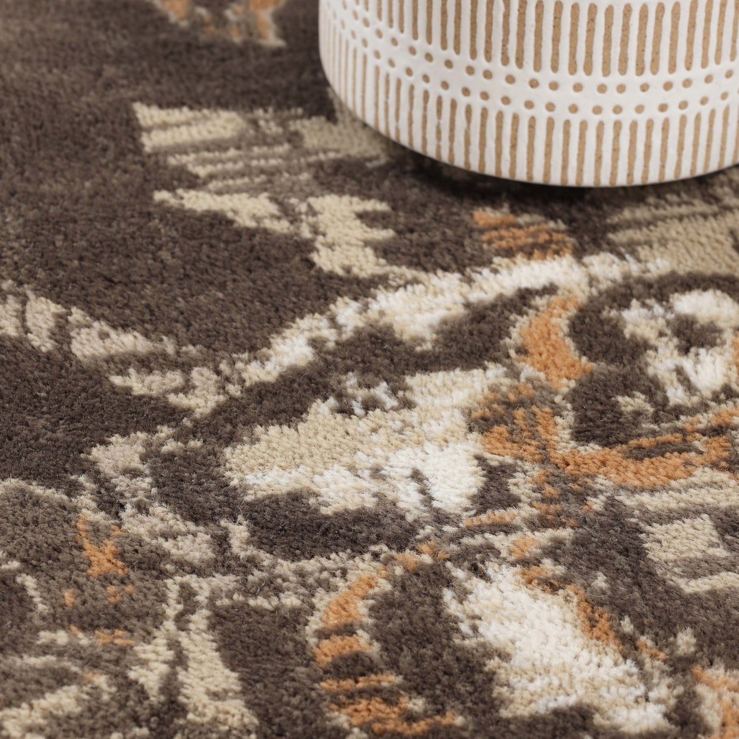 Tapis d'intérieur floral de style ferme jacobéen de qualité supérieure