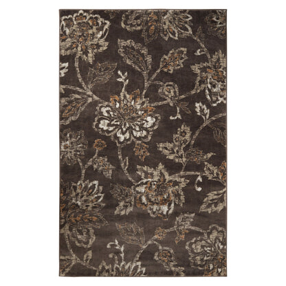 Tapis d'intérieur floral de style ferme jacobéen de qualité supérieure