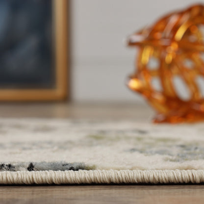 Tapis d'intérieur floral de style ferme jacobéen de qualité supérieure