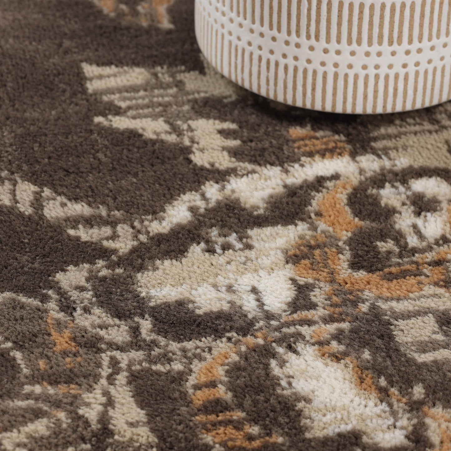 Tapis d'intérieur floral de style ferme jacobéen de qualité supérieure