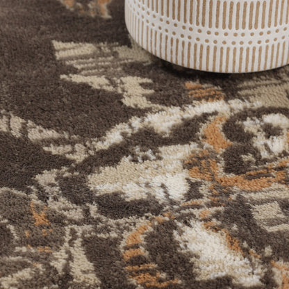 Tapis d'intérieur floral de style ferme jacobéen de qualité supérieure