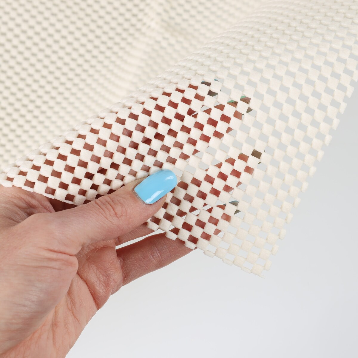 Sous-tapis d'intérieur réversible et antidérapant en mousse Rio de qualité supérieure - Crème