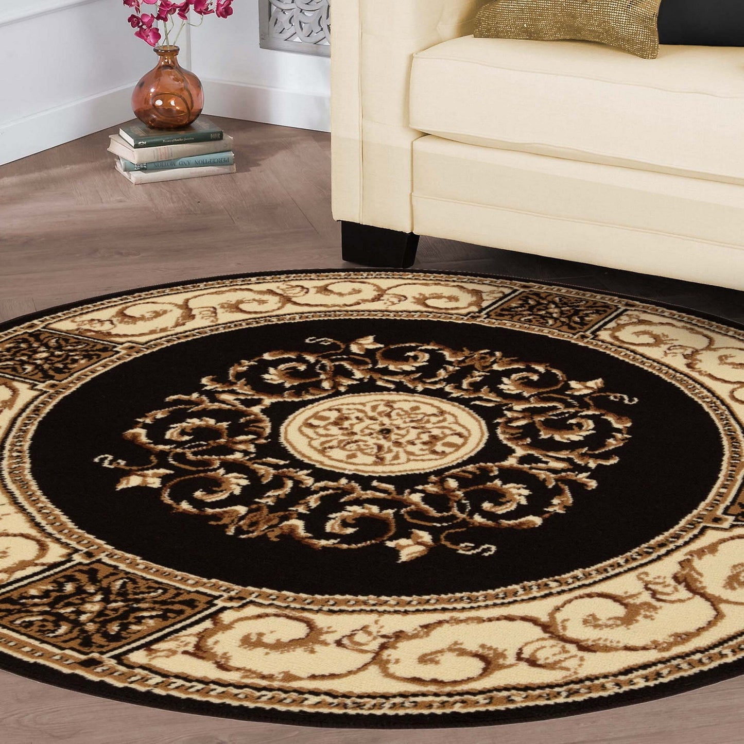 Grand tapis d'intérieur traditionnel de qualité supérieure