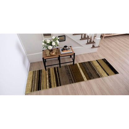 Tapis bohème rayé multicolore Sultan Nomad Curated