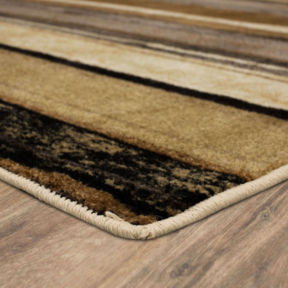 Tapis bohème rayé multicolore Sultan Nomad Curated