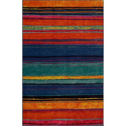 Tapis bohème rayé multicolore Sultan Nomad Curated