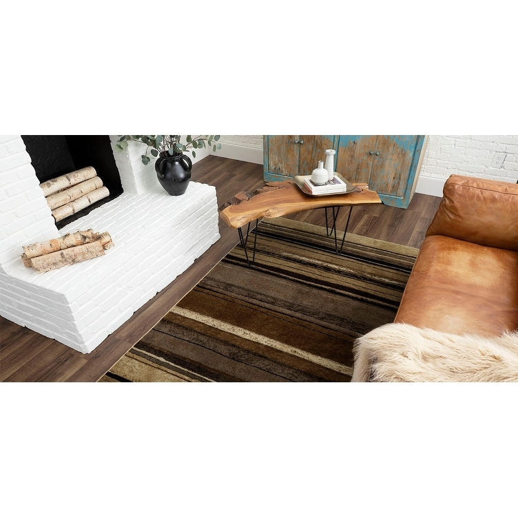 Tapis bohème rayé multicolore Sultan Nomad Curated