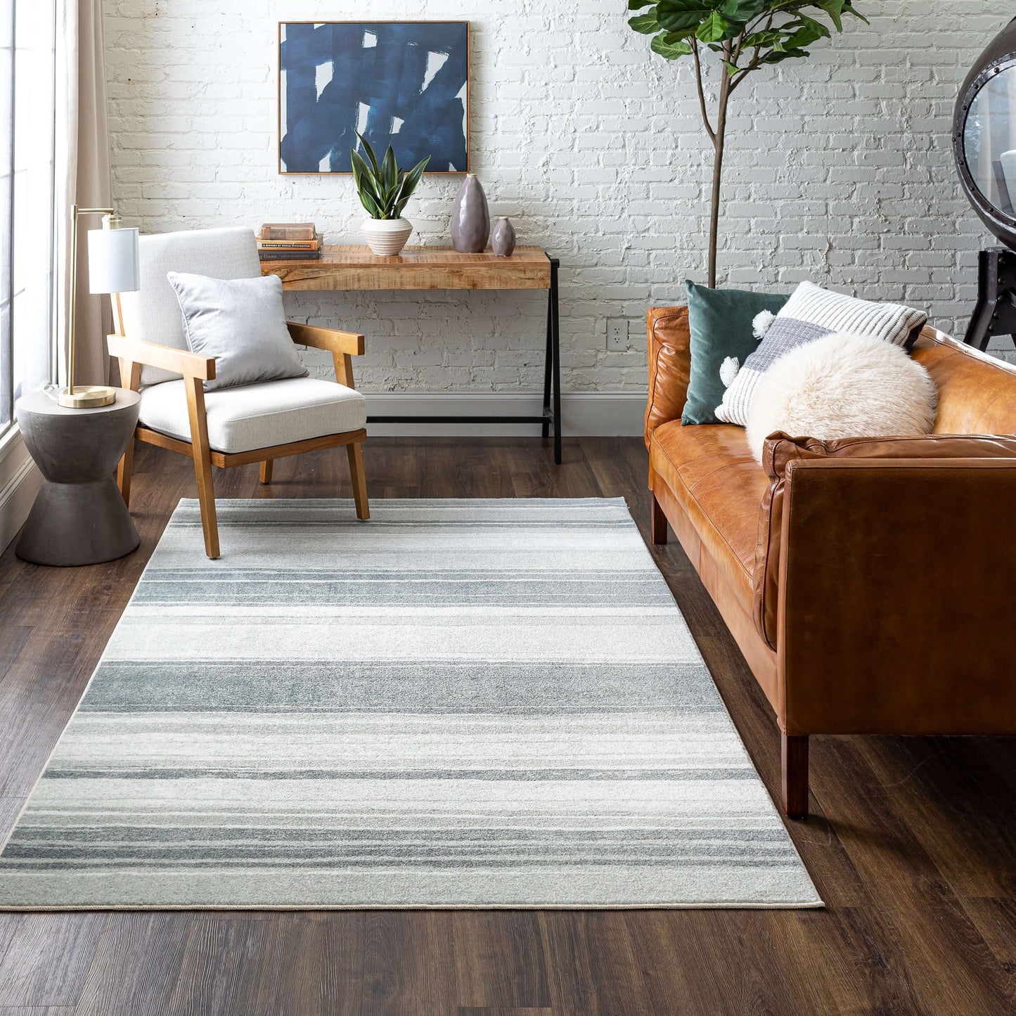 Tapis bohème rayé multicolore Sultan Nomad Curated