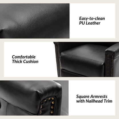 Ensemble de 2 fauteuils inclinables électriques pivotants et à bascule traditionnels Tobias par HULALA HOME