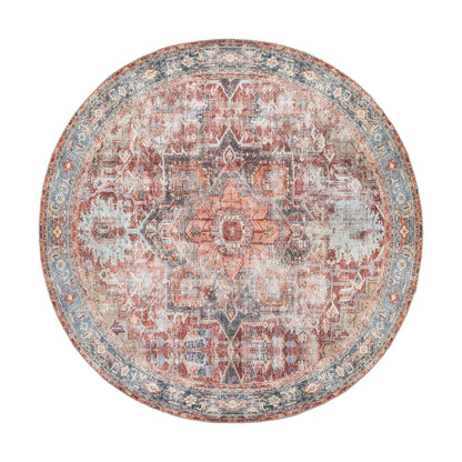 Tapis traditionnel vieilli lavable en machine