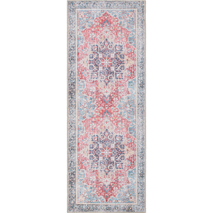 Tapis multi-surfaces traditionnel, vintage et vieilli, lavable en machine