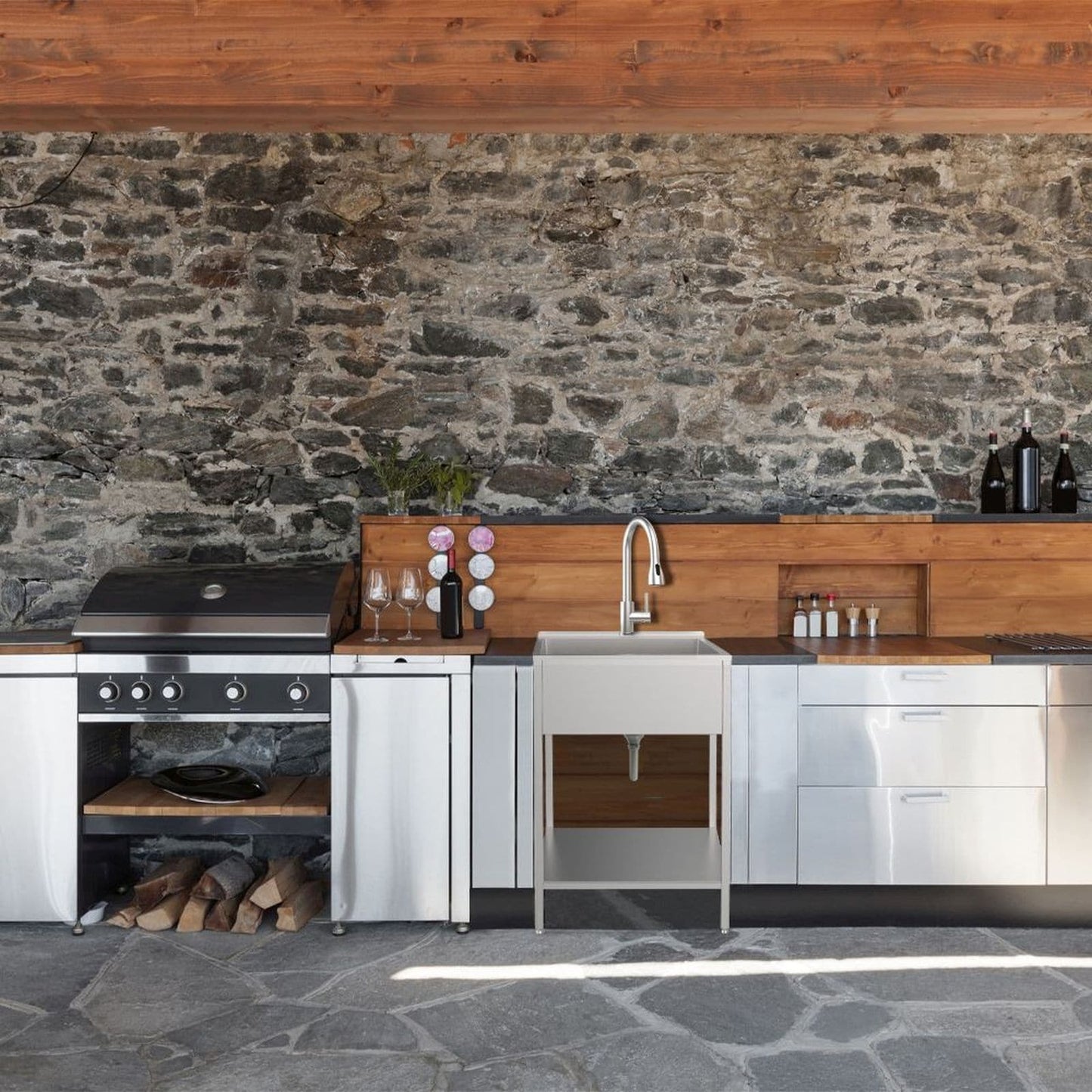 Évier de buanderie et lavabo en acier inoxydable Transolid EWS-2422S de 24 po de largeur x 22 po de profondeur x 35 po de hauteur - 24 po x 22 po