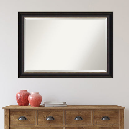 Miroir mural de salle de bain biseauté - Cadre en bronze huilé Trio - Bronze huilé Trio