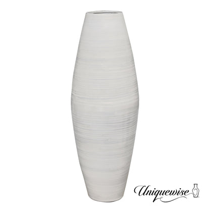 Vase de sol cylindrique en bambou de grande taille, décoratif pour halls d'hôtel et spas, idéal pour le salon ou le couloir.