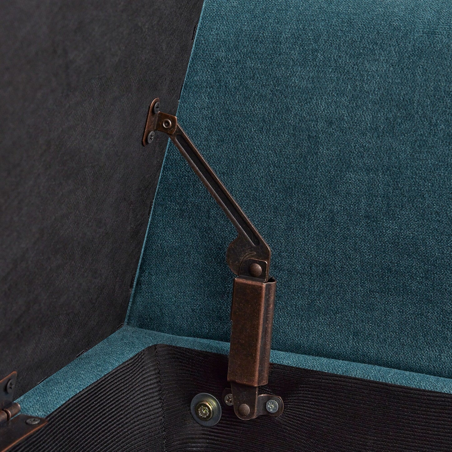 Banc de rangement rembourré, banc d'entrée avec dessus rabattable touffeté, 50,4 pouces