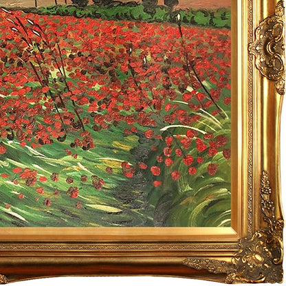 Reproduction à l'huile peinte à la main du « Champ de coquelicots » de Vincent Van Gogh