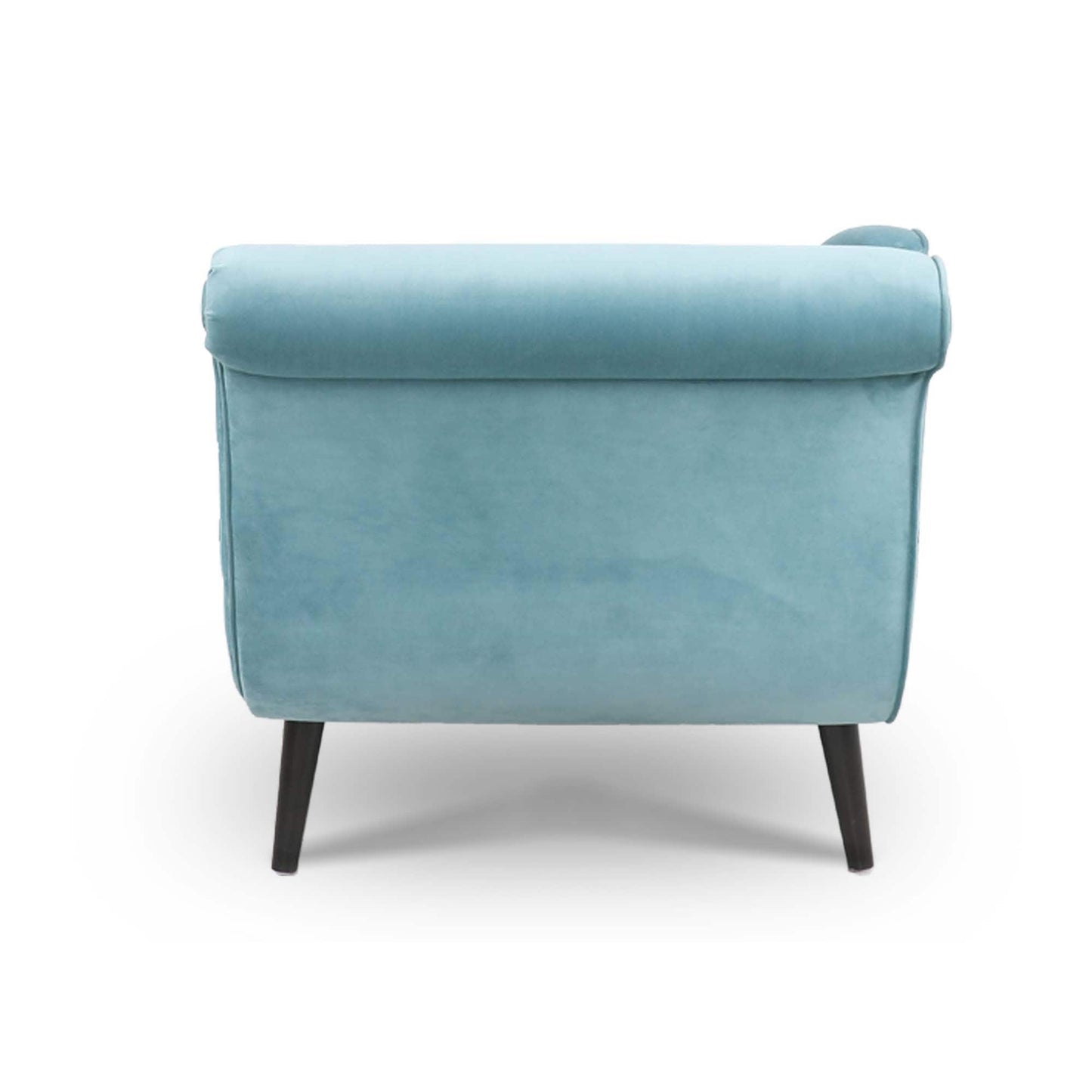 Chaise longue vintage avec accoudoirs en volutes par Christopher Knight Home