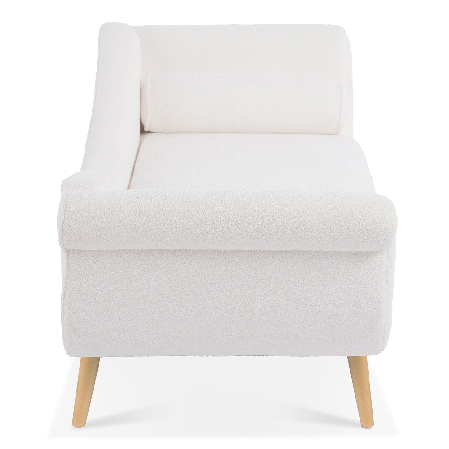 Chaise longue vintage avec accoudoirs en volutes par Christopher Knight Home