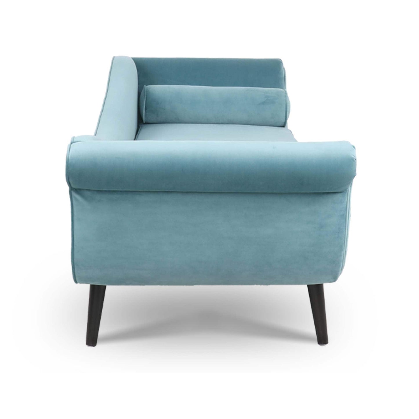 Chaise longue vintage avec accoudoirs en volutes par Christopher Knight Home