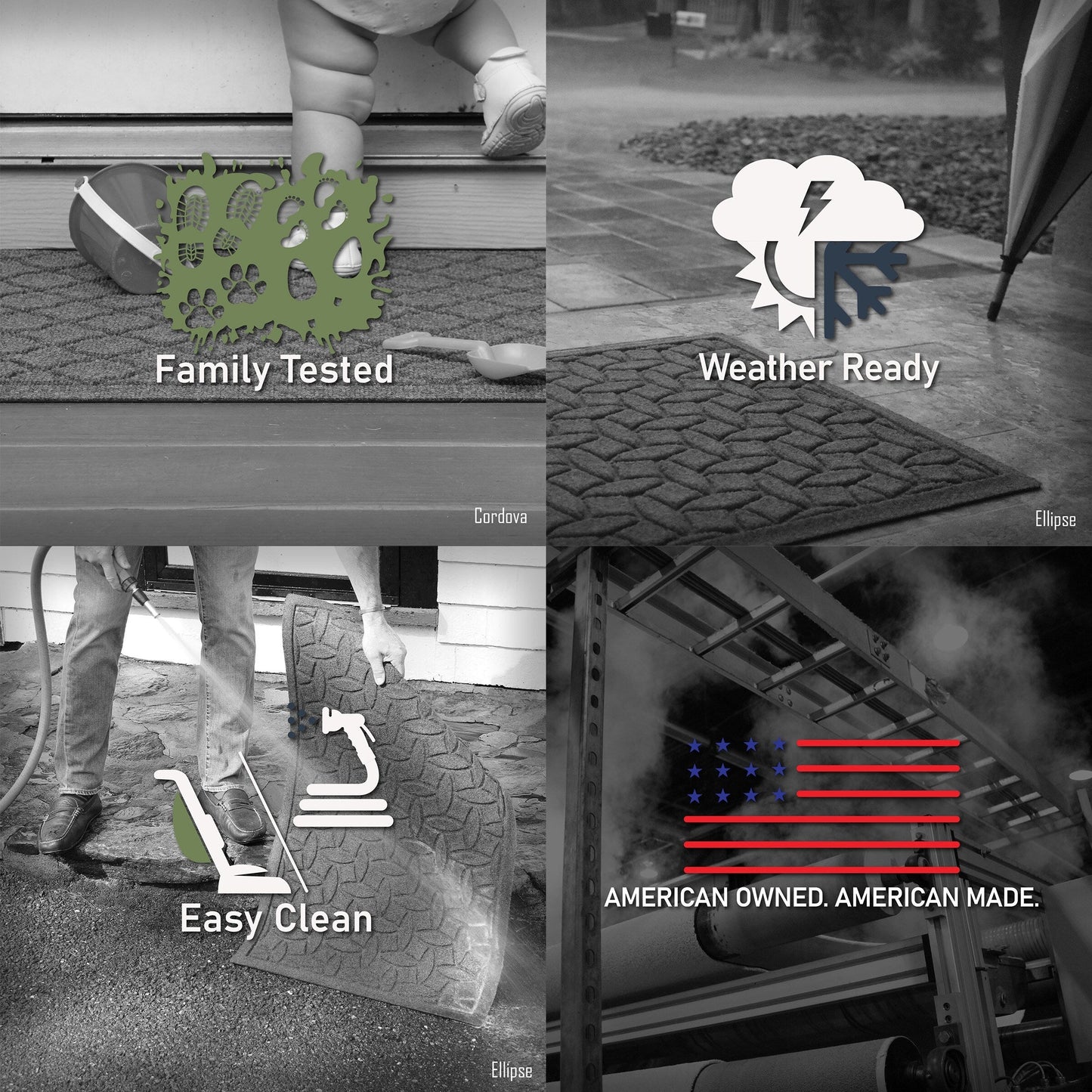 Paillasson intérieur/extérieur WaterHog Squares