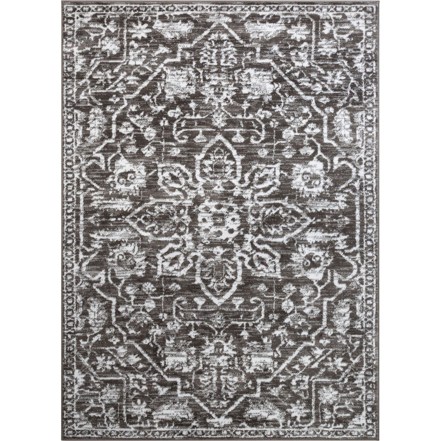 Tapis oriental bohème vintage à motif floral bien tissé Dazzle Disa