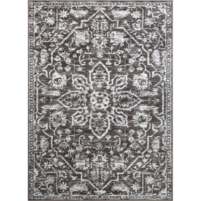 Tapis oriental bohème vintage à motif floral bien tissé Dazzle Disa